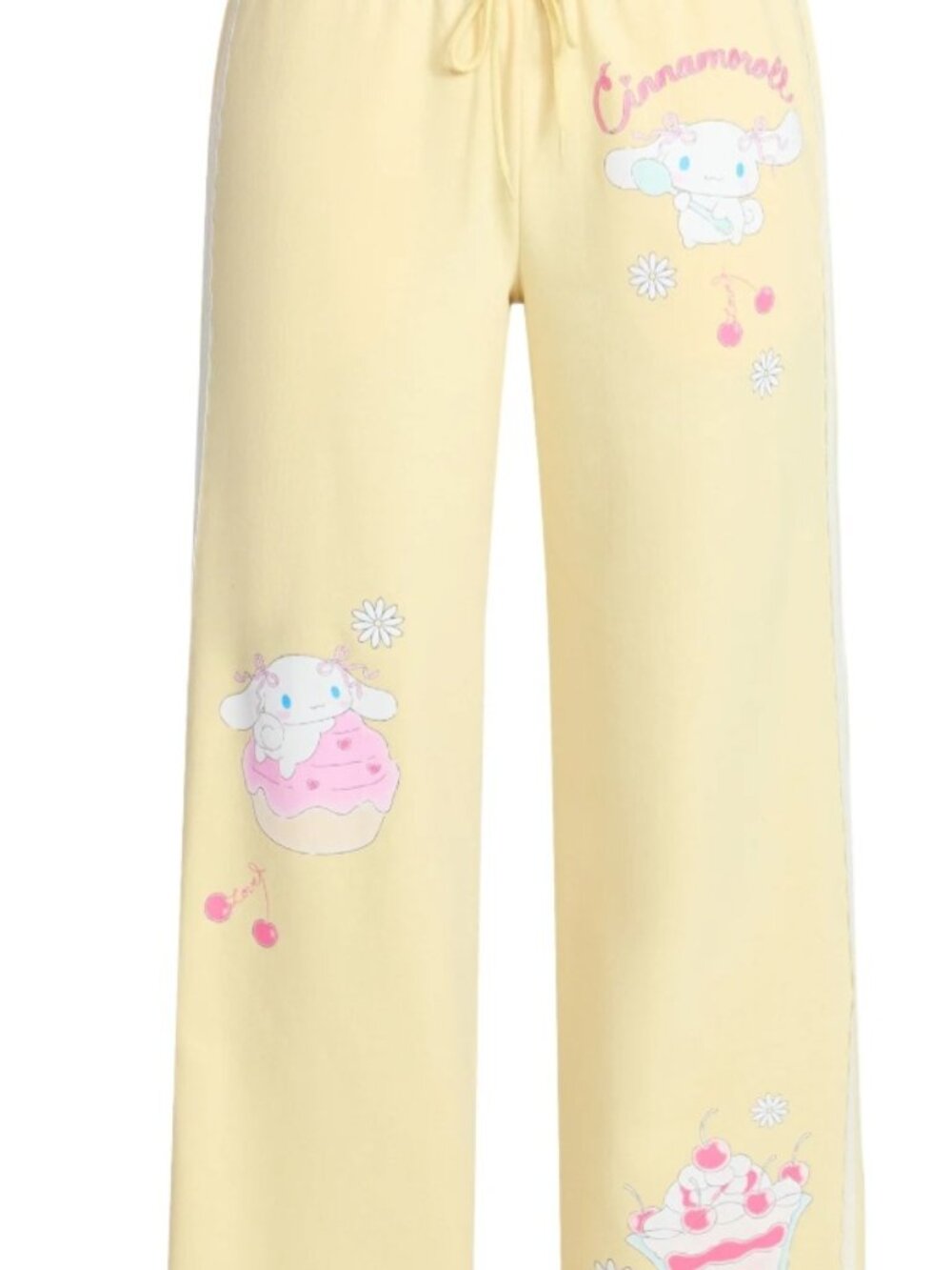 Sanrio Cinnamoroll drawstring sweatpants with lace details